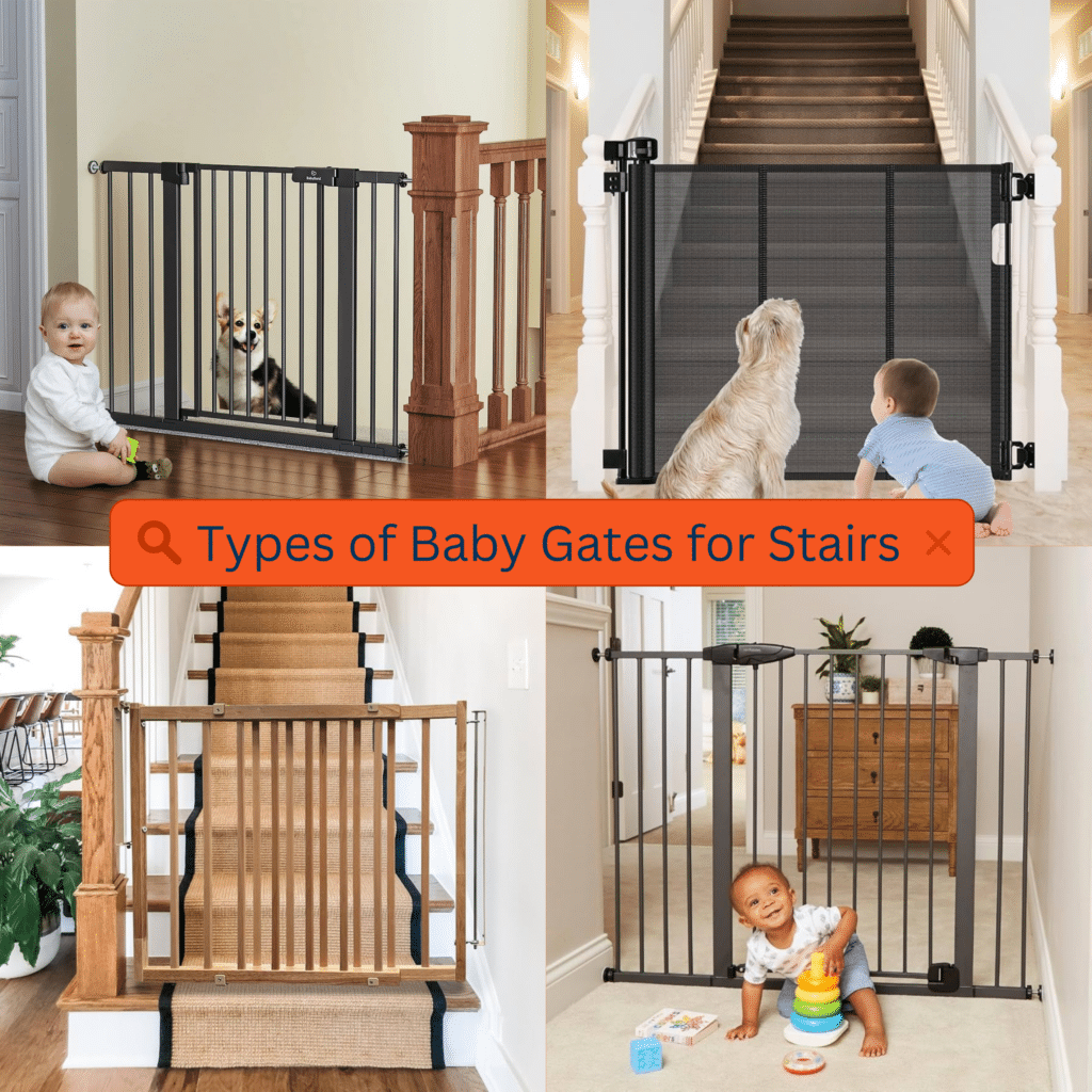 Types of Baby Gates for Stairs